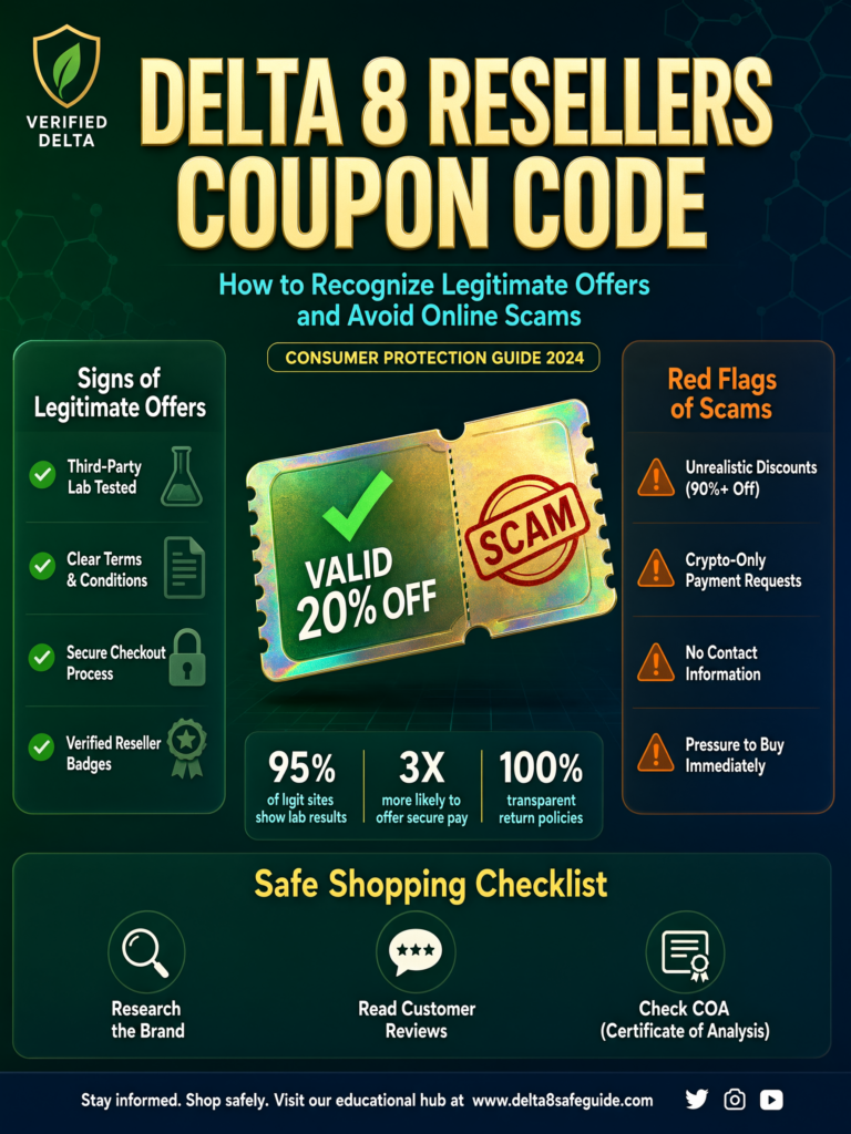 Delta 8 Resellers Coupon Code: How to Recognize Legitimate Offers and Avoid Online Scams