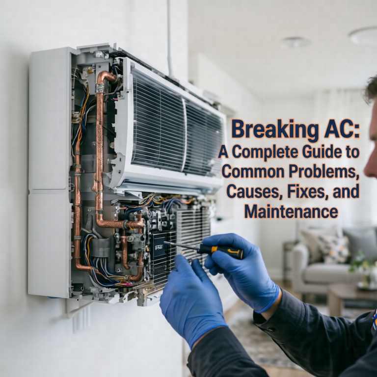 Breaking AC: A Complete Guide to Common Problems, Causes, Fixes, and Maintenance