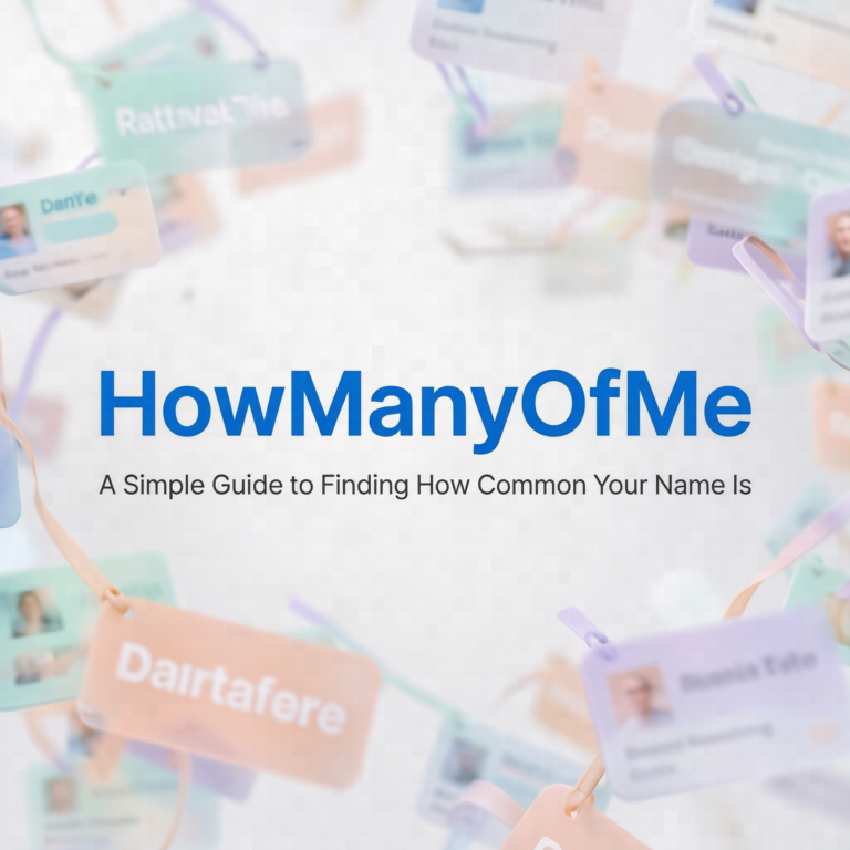 HowManyOfMe: A Simple Guide to Finding How Common Your Name Is